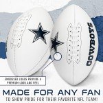 Franklin Sports NFL Dallas Cowboys Autograph Football - Official Size White Panel Souvenir Football for Autographs + Signatures - NFL Team Fan Shop Memorabilia Football for Display