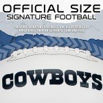 Franklin Sports NFL Dallas Cowboys Autograph Football - Official Size White Panel Souvenir Football for Autographs + Signatures - NFL Team Fan Shop Memorabilia Football for Display