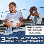 Franklin Sports NFL Dallas Cowboys Autograph Football - Official Size White Panel Souvenir Football for Autographs + Signatures - NFL Team Fan Shop Memorabilia Football for Display