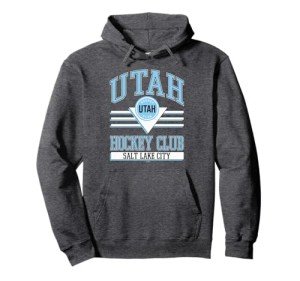 Utah Hockey Club Dark Heather Officially Licensed Pullover Hoodie
