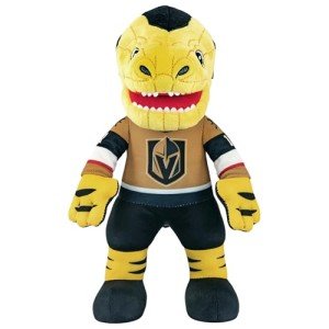Bleacher Creatures Vegas Golden Knights Chance 10" Plush Figure (Gold Jersey) - an NHL Mascot for Play or Display