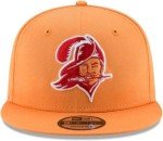 New Era NFL 9FIFTY Throwback Logo Adjustable Snapback Hat Cap One Size Fits All (Tampa Bay Buccaneers - Orange)
