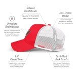 FOCO Men's Tampa Bay Buccaneers Cap NFL Logo Mesh Trucker RF Hat, Team Color