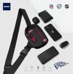 SOAR Crossbody Tech Adjustable Strap Travel Backpack Officially Licensed NFL, Mini Sling Bag, San Francisco 49ers