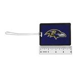 NFL Baltimore Ravens Vinyl Luggage Tag, 2pk, Purple