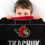 Sleep Squad Ottawa Senators Brady Tkachuk 60 x 80 Raschel Plush Blanket an NHL Throw