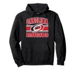 Carolina Hurricanes Stripe Black Officially Licensed Pullover Hoodie