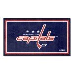 FANMATS 19921 NHL Washington Capitals 3ft. x 5ft. Plush Area Rug | Sports Fan Area Rug, Home Decor Rug and Tailgating Mat