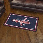 FANMATS 19921 NHL Washington Capitals 3ft. x 5ft. Plush Area Rug | Sports Fan Area Rug, Home Decor Rug and Tailgating Mat