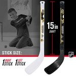 Franklin Sports unisex teen Franklin Sports Pittsburgh Penguins Mini Hockey Set Knee Hockey Goal Ball 2 Hockey Stick Combo, Pittsburgh Penguins, 28 x 20 12 US