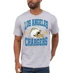 Junk Food Clothing x NFL - Los Angeles Chargers - Team Helmet - Unisex Adult Short Sleeve Fan T-Shirt for Men and Women - Size Medium
