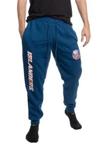 Calhoun Mens NHL Cotton Fleece Jogger Style Sweatpant (Large, New York Islanders)