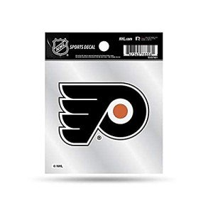 Rico Industries Philadelphia Flyers 4"x4" Small Style Decal, Team Color