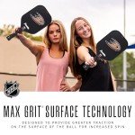 Franklin Sports NHL Anaheim Ducks Pickleball Paddle - Official NHL Team Rackets - USAP (USAPA) Approved Premium Quality Pickleball Paddles - Authentic Team Logos + Colors