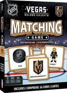 MasterPieces Sports Games - Vegas Golden Knights NHL Matching Game - Game for Kids and Family - Laugh and Learn