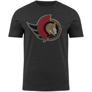 Bulletin Ottawa Senators NHL Primary Distressed Logo Heathered T-Shirt - Charcoal - X-Large