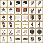 MasterPieces Sports Games - Vegas Golden Knights NHL Matching Game - Game for Kids and Family - Laugh and Learn