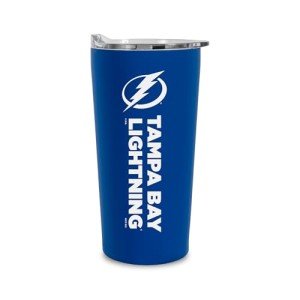 Rico Industries NHL Hockey Tampa Bay Lightning 18oz Soft Touch, Easy Grip Tumbler