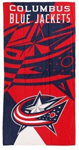 NORTHWEST Columbus Blue Jackets 30 x 60 inch Beach Towel, Puzzle Design
