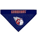 Pets First MLB Cleveland Guardians Reversible Bandana Small/Medium for Dogs & Cats. 2 Sided Sports Bandana, with a Premium Embroidery Team Logo. - 2 Sizes & All MLB Teams Available (CLG-3217-S-M)