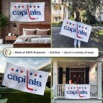 Desert Cactus Washington Capitals Flag NHL 100% Polyester Indoor Outdoor 3x5 feet National Hockey League Team Flags (Vintage Flag #1)