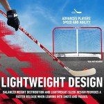 Franklin Sports NHL Detroit Redwings Team 48-Inch Vinyl Hockey Stick (Right), Junior, Red