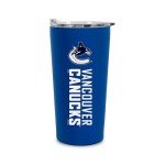 Rico Industries NHL Hockey Vancouver Canucks 18oz Soft Touch, Easy Grip Tumbler