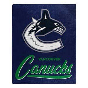 Northwest NHL Vancouver Canucks Unisex-Adult Raschel Throw Blanket, 50" x 60", Signature