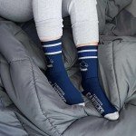 For Bare Feet NHL Vancouver Canucks 4 Stripe Deuce Crew Sock Team Color LARGE