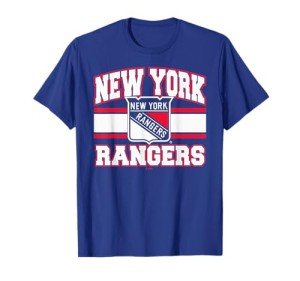 New York Rangers Stripe Royal Blue Officially Licensed T-Shirt