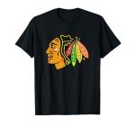 Chicago Blackhawks Icon Black Officially Licensed T-Shirt