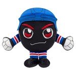 Bleacher Creatures New York Rangers 8" Kuricha Hockey Puck Sitting Plushies- Soft Chibi Inspired Plush