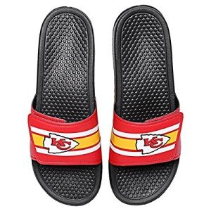 FOCO New Orleans Saints NFL Mens Stripe Mens Legacy Sport Slide - L