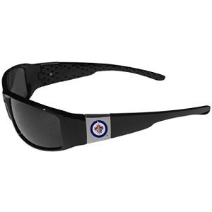 NHL Siskiyou Sports Fan Shop Winnipeg Jets Chrome Wrap Sunglasses One Size Black