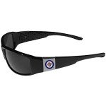 NHL Siskiyou Sports Fan Shop Winnipeg Jets Chrome Wrap Sunglasses One Size Black
