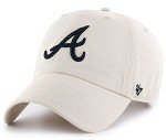 '47 Atlanta Braves Natural Clean Up Adjustable Hat, Adult One Size Fits All Off-White