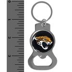 NFL Siskiyou Sports Fan Shop Jacksonville Jaguars Bottle Opener Key Chain One Size black