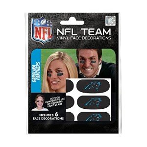 NFL Carolina Panthers Eye Black Stickers