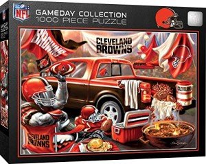 MasterPieces - 1000 Piece Jigsaw Puzzle, NFL Cleveland Browns, Fun for Adults and Family, Non-Glare Finish, 19.25"x26.75"