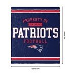 FOCO New England Patriots NFL Team Property Of Sherpa Fleece Blanket