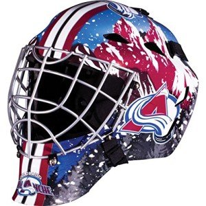 Franklin Sports Colorado Avalanche NHL Hockey Goalie Face Mask - Goalie Mask for Kids Street Hockey - Youth NHL Team Masks for Kids
