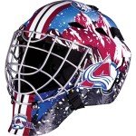 Franklin Sports Colorado Avalanche NHL Hockey Goalie Face Mask - Goalie Mask for Kids Street Hockey - Youth NHL Team Masks for Kids