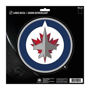 FANMATS 30849 NHL - Winnipeg Jets Large Decal Sticker - Great Gift for Sports Fans - Cars, laptops, Coolers and Other Hard Surfaces - for Homes, Cars, Trucks, SUVs.