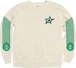 Blue 84 Standard NHL Officially Licensed Crewneck Sweatshirt Ringspun Ivory Sleeveshot