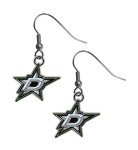 NHL Siskiyou Sports Womens Dallas Stars Chrome Dangle Earrings One Size Team Colors