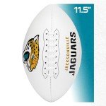 Franklin Sports NFL Jacksonville Jaguars Autograph Football - Official Size White Panel Souvenir Football for Autographs + Signatures - NFL Team Fan Shop Memorabilia Football for Display