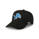 FOCO Men's Detroit Lions-Black Cap NFL Logo Marquee RF Hat, Team Color