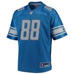 NFL PRO LINE Men's T.J. Hockenson Blue Detroit Lions Team Replica Player Jersey