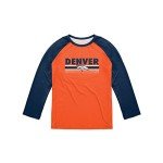 FOCO Men's NFL Team Logo Raglan T-Shirt, Colorblock Wordmark, X-Large