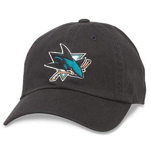 AMERICAN NEEDLE San Jose Sharks NHL Blue Line Cotton Twill Adjustable Dad Hat